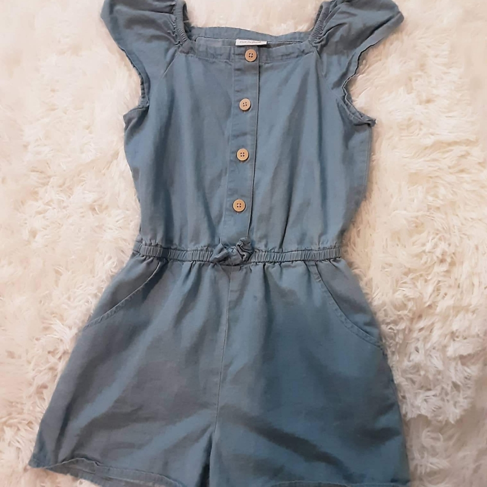 Target blue romper